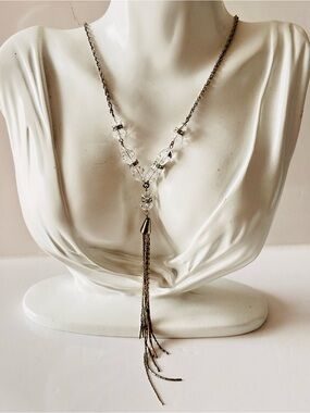 Caroline Néron Swarovski Crystals tassel necklace